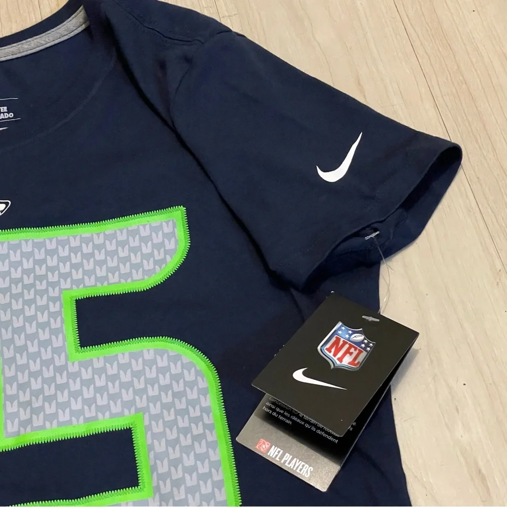 NWT T-Shirt NFL Nike Seattle Seahawks #25 Sherman Slim Fit Woman’s Size M Cotton